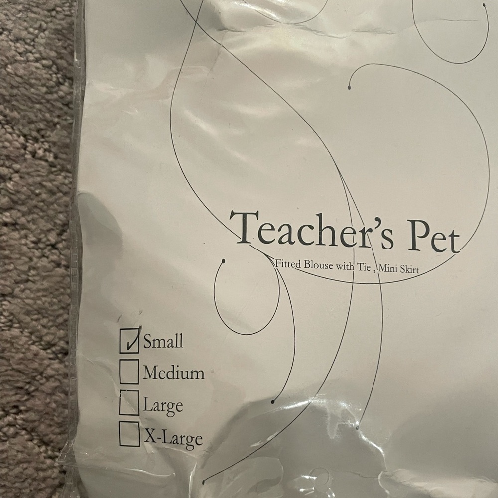 Costume: Teacher's Pet, White/Red/Black; Size: Small - Picture 3 of 6